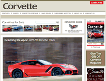 Tablet Screenshot of corvette-mag.com